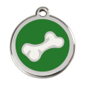 Médaille pour Chien Red Dingo Os 3D Vert