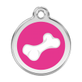 Médaille pour Chien Red Dingo Os 3D Rose Bonbon