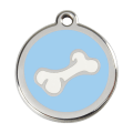 Médaille pour Chien Red Dingo Os 3D Bleu Clair