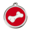 Médaille pour Chien Red Dingo Os 3D Rouge