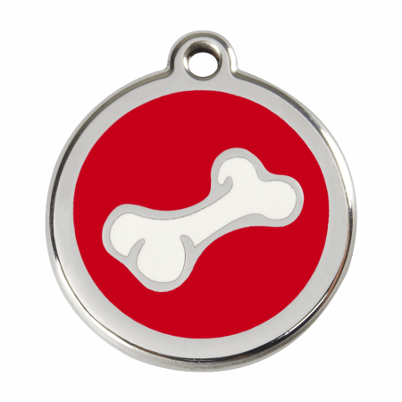 Médaille pour Chien Red Dingo Os 3D Rouge