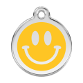 Médaille pour Chien Red Dingo Smiley Face Jaune Grande