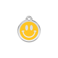 Médaille pour Chien Red Dingo Smiley Face Jaune Petite