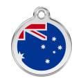 Médaille pour chien Drapeau australien Bleu Foncé GM