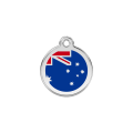 Médaille pour chien Drapeau australien Bleu Foncé PM