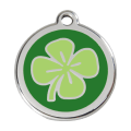 Médaille pour chien Trèfle à 4 feuilles Vert GM