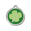 Médaille pour chien Trèfle à 4 feuilles Vert MM