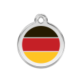 Médaille en émail Drapeau allemand Rouge MM