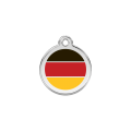 Médaille en émail Drapeau allemand Rouge PM
