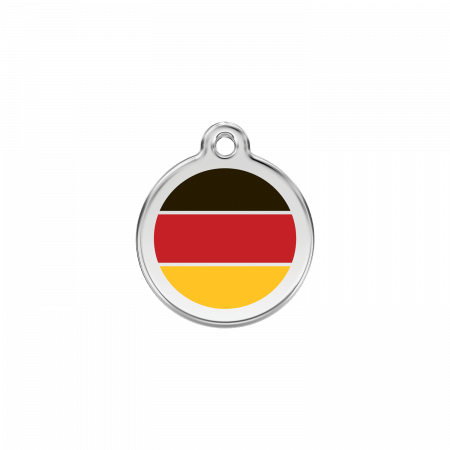 Médaille en émail Drapeau allemand Rouge PM