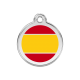 Médaille pour chien Drapeau espagnol Jaune MM