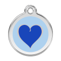 Médaille pour chien Coeur Bleu GM