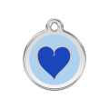 Médaille pour chien Coeur Bleu MM