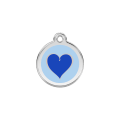 Médaille pour chien Coeur Bleu PM