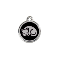 Médaille avec émail pour chat RedDingo Chaton Noir