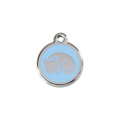 Médaille avec émail pour chat RedDingo Chaton Bleu Clair