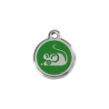 Médaille avec émail RedDingo pour chat Souris Verte