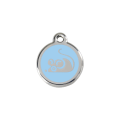 Médaille avec émail RedDingo pour chat Souris Bleu Clair