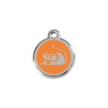 Médaille avec émail RedDingo pour chat Souris Orange