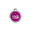 Médaille avec émail RedDingo pour chat Souris Violet