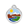 Médaille pour chien Montagnes Bleu Clair MM