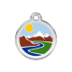 Médaille pour chien Montagnes Bleu Clair MM