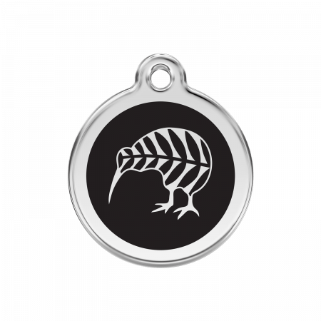 Médaille pour chien Kiwi Noire MM