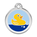 Médaille pour chien Petit canard Bleu Clair GM