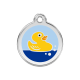 Médaille pour chien Petit canard Bleu Clair MM