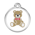 Médaille pour chien Teddy Bear Blanc GM