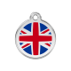 Médaille pour chien Drapeau Royaume-Uni MM