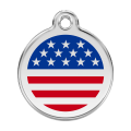 Médaille pour chien Drapeau américain GM