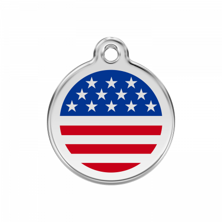 Médaille pour chien Drapeau américain MM