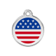 Médaille pour chien Drapeau américain MM
