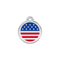 Médaille pour chien Drapeau américain PM
