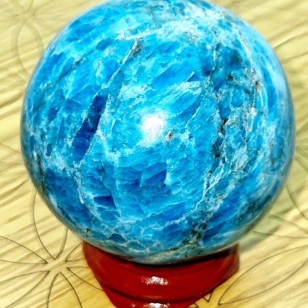 Sphère Apatite Bleue